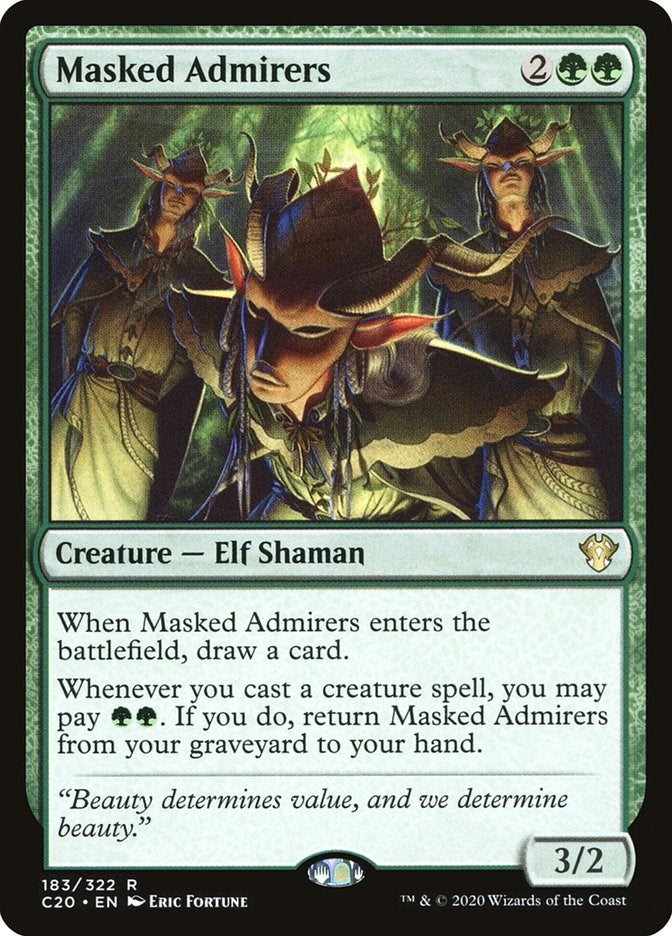 Image for Masked Admirers (183) [Commander 2020]