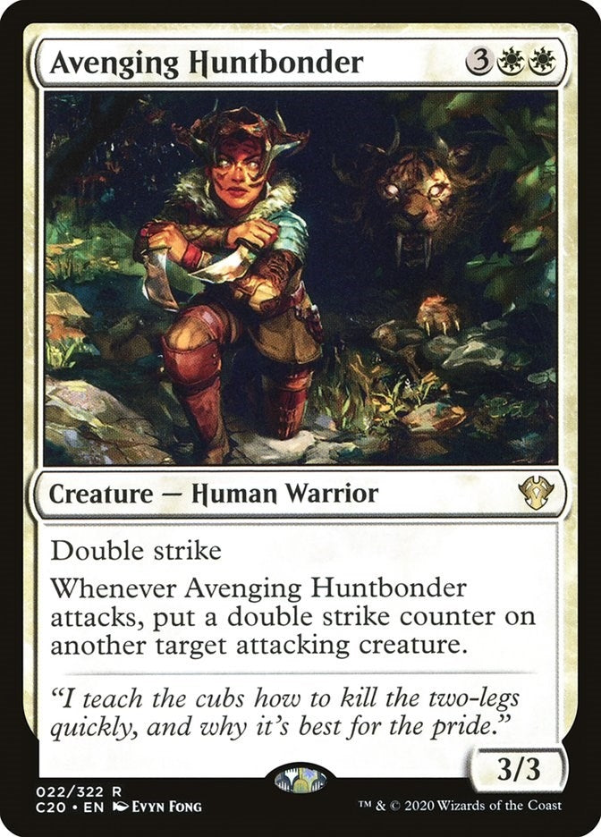 Image for Avenging Huntbonder (22) [Commander 2020]