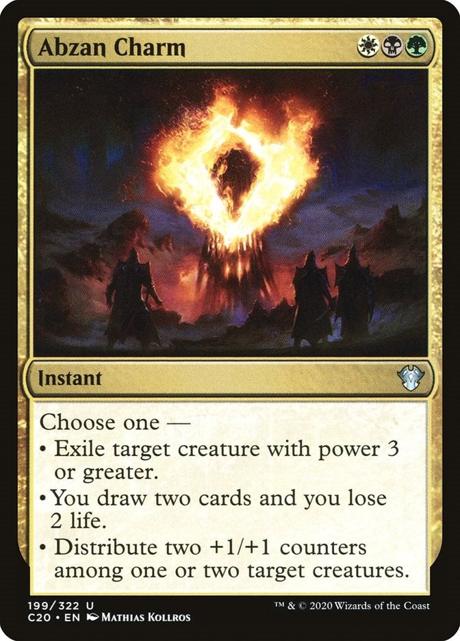 Image for Abzan Charm (199) [Commander 2020]