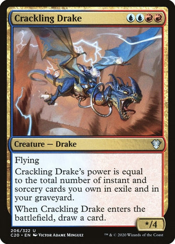 Image for Crackling Drake (206) [Commander 2020]