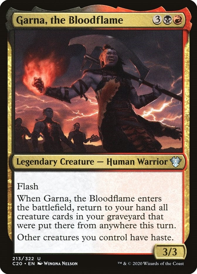 Image for Garna, the Bloodflame (213) [Commander 2020]