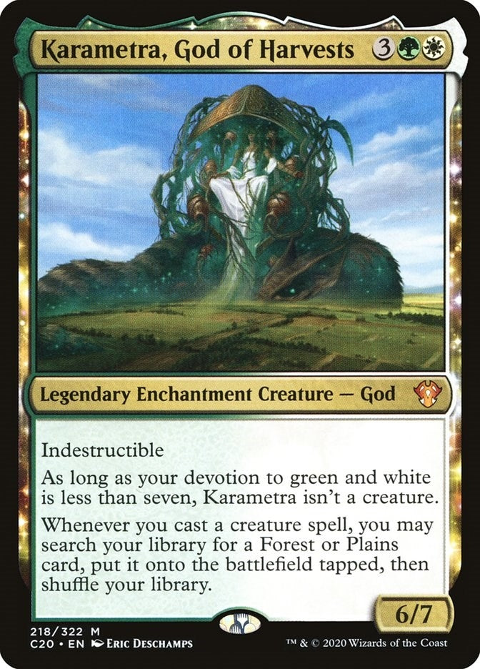 Image for Karametra, God of Harvests (218) [Commander 2020]