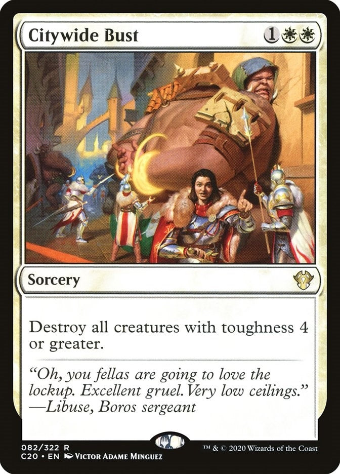 Image for Citywide Bust (82) [Commander 2020]