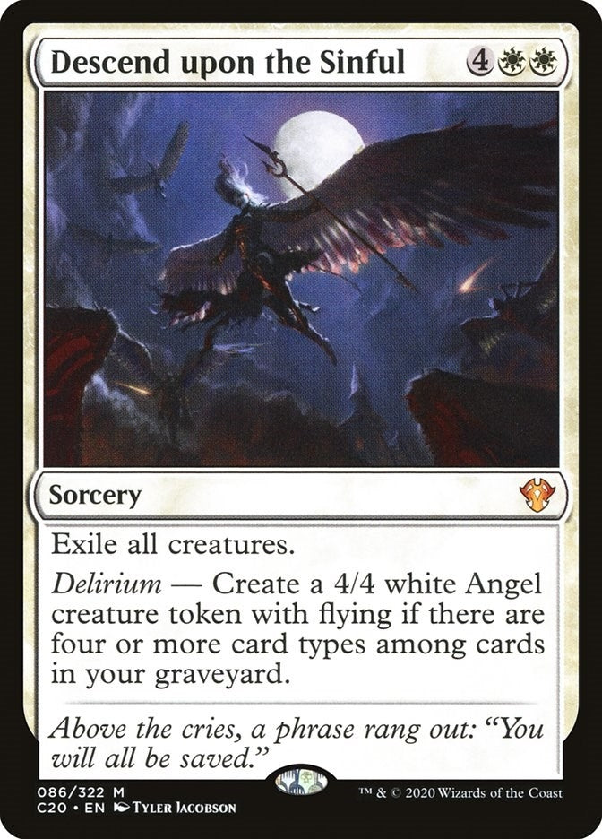 Image for Descend upon the Sinful (86) [Commander 2020]