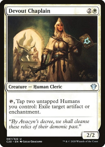 Image for Devout Chaplain (87) [Commander 2020]