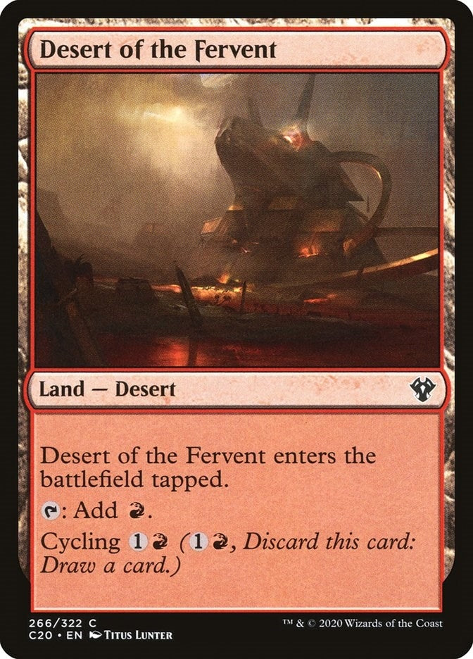 Image for Desert of the Fervent (266) [Commander 2020]