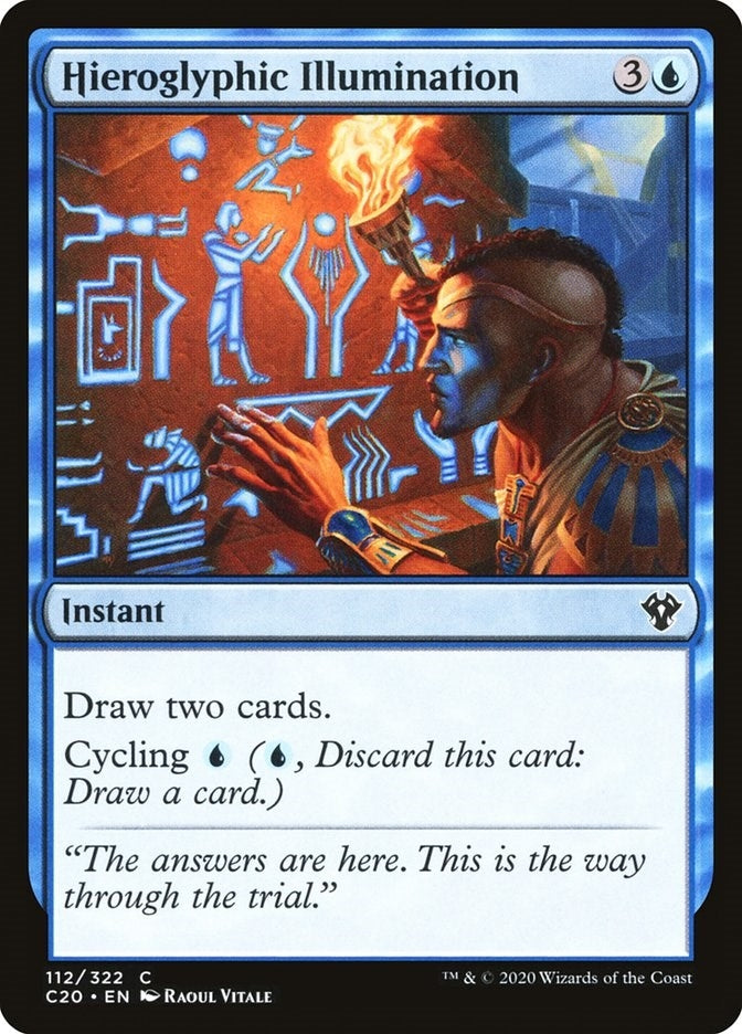 Image for Hieroglyphic Illumination (112) [Commander 2020]