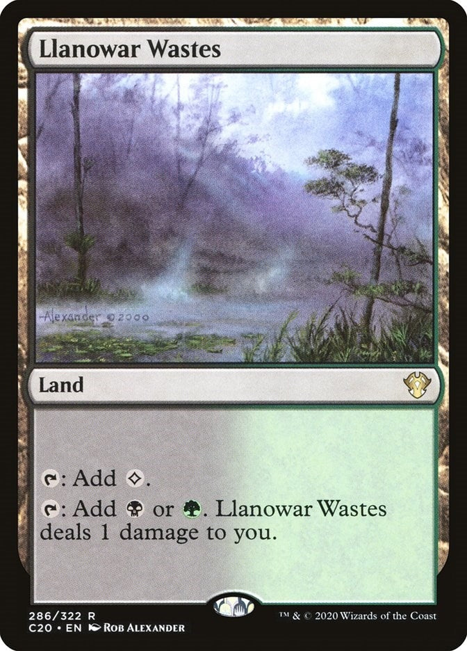 Image for Llanowar Wastes (286) [Commander 2020]