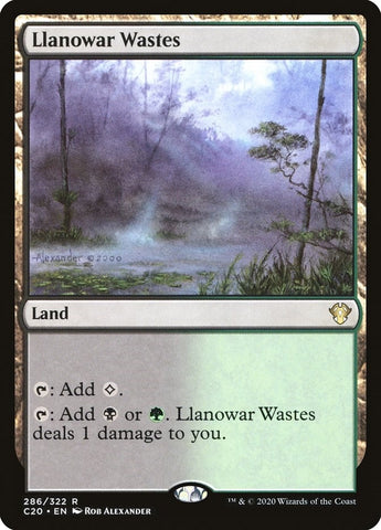 Image for Llanowar Wastes (286) [Commander 2020]