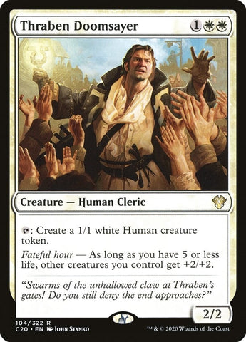 Image for Thraben Doomsayer (104) [Commander 2020]