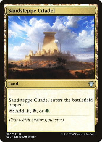 Image for Sandsteppe Citadel (305) [Commander 2020]