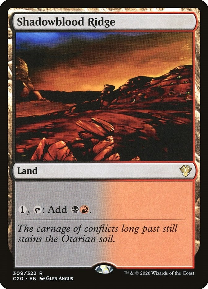 Image for Shadowblood Ridge (309) [Commander 2020]