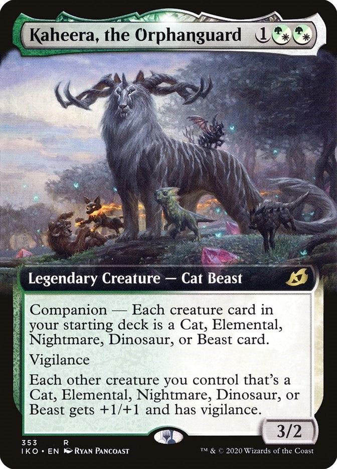 Image for Kaheera, the Orphanguard (Extended Art) (353) [Ikoria: Lair of Behemoths]
