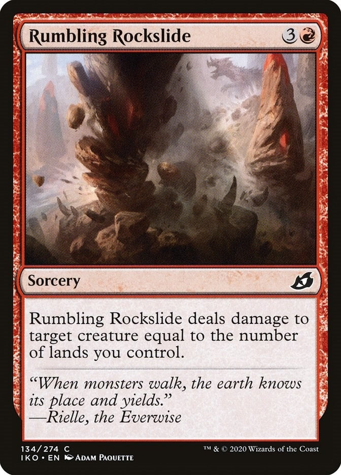 Image for Rumbling Rockslide (134) [Ikoria: Lair of Behemoths]