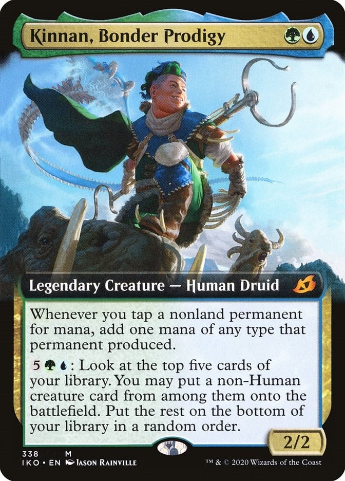 Image for Kinnan, Bonder Prodigy (Extended Art) (338) [Ikoria: Lair of Behemoths]