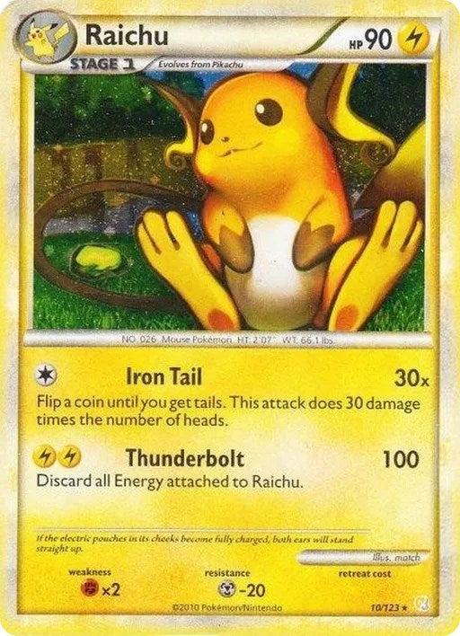 Image for Raichu - 10/123 (Cracked Ice Holo) (010/123) - Pokemon