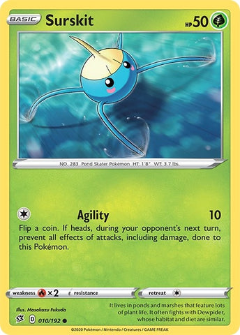 Image for Surskit (010/192) - Pokemon