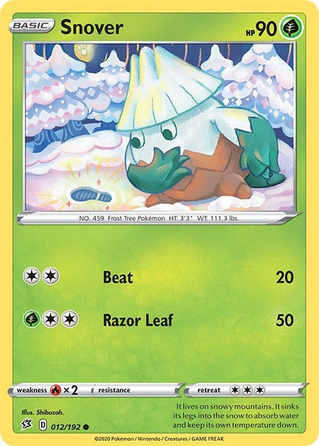 Image for Snover (012/192) - Pokemon