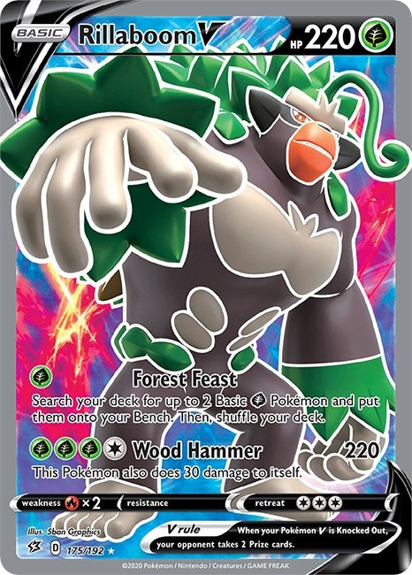 Image for Rillaboom V (Full Art) (175/192) - Pokemon
