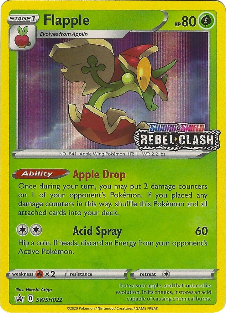 Image for Flapple - SWSH022 (Prerelease) (SWSH022) [SWSH: Sword & Shield Promo Cards]