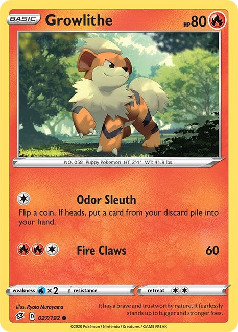 Image for Growlithe (027/192) (SWSH02)
