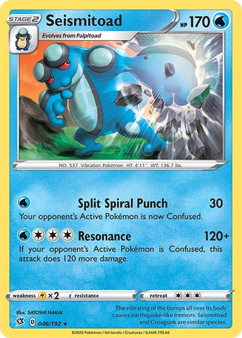 Image for Seismitoad (046/192) - Pokemon