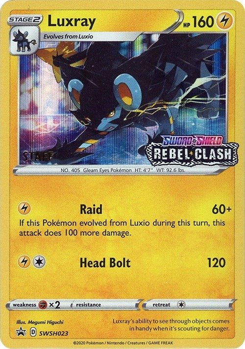 Image for Luxray - SWSH023 (Prerelease) [Staff] (SWSH023) [SWSH: Sword & Shield Promo Cards]