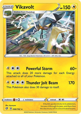 Image for Vikavolt (066/192) - Pokemon