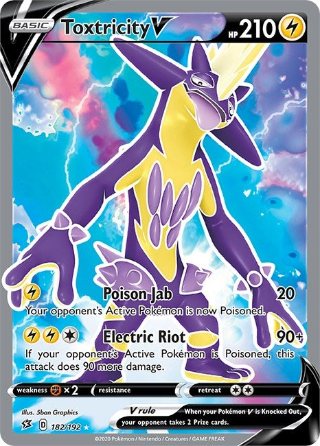 Image for Toxtricity V (Full Art) (182/192) - Pokemon