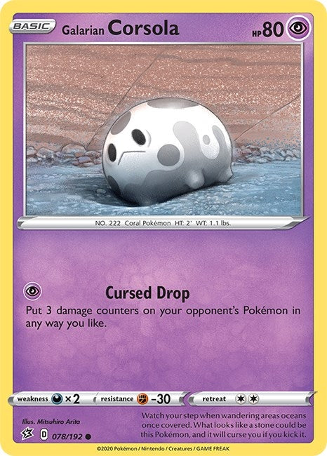 Image for Galarian Corsola (078/192) (SWSH02)