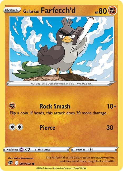 Image for Galarian Farfetch'd (094/192) (SWSH02)