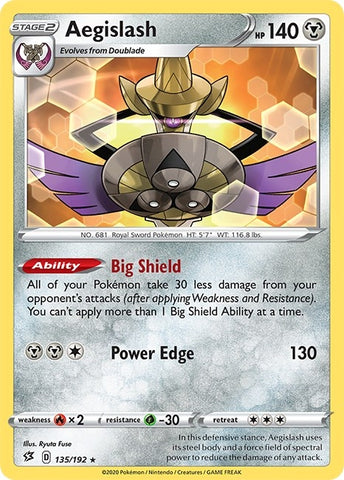 Image for Aegislash (135/192) (SWSH02)