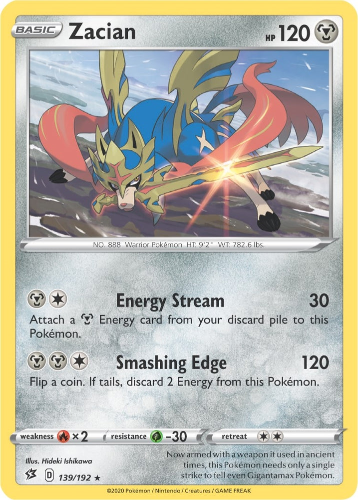 Image for Zacian (139/192) [Deck Exclusives]