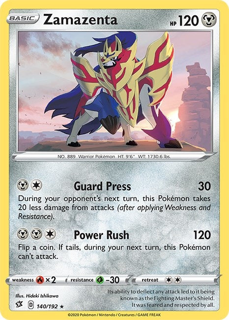 Image for Zamazenta (140/192) - Pokemon