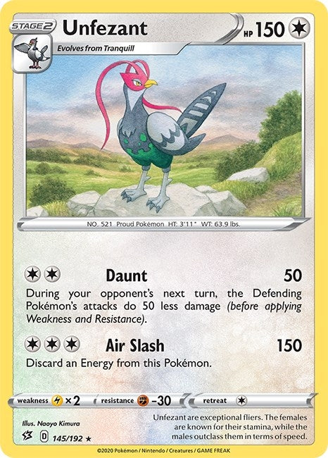 Image for Unfezant (145/192) - Pokemon