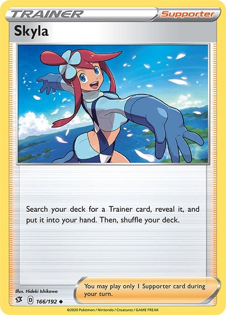 skyla pokemon card custom (166/192) (SWSH02) How to organize a Buttons/Cartridge:orange mega rips Exquisite Design