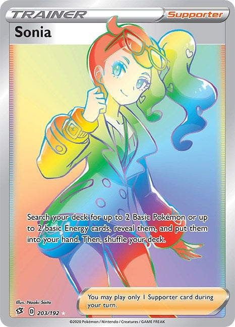 Image for Sonia (Secret) (203/192) [SWSH02: Rebel Clash]