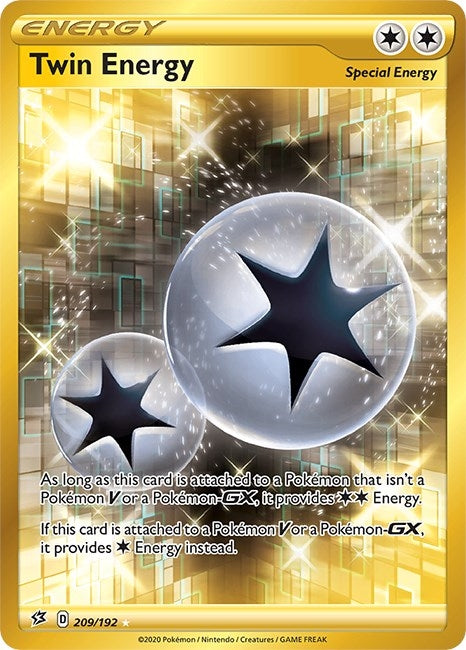 Image for Twin Energy (Secret) (209/192) - Pokemon