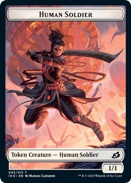 Image for Human Soldier Token (003) (3) [Ikoria: Lair of Behemoths]
