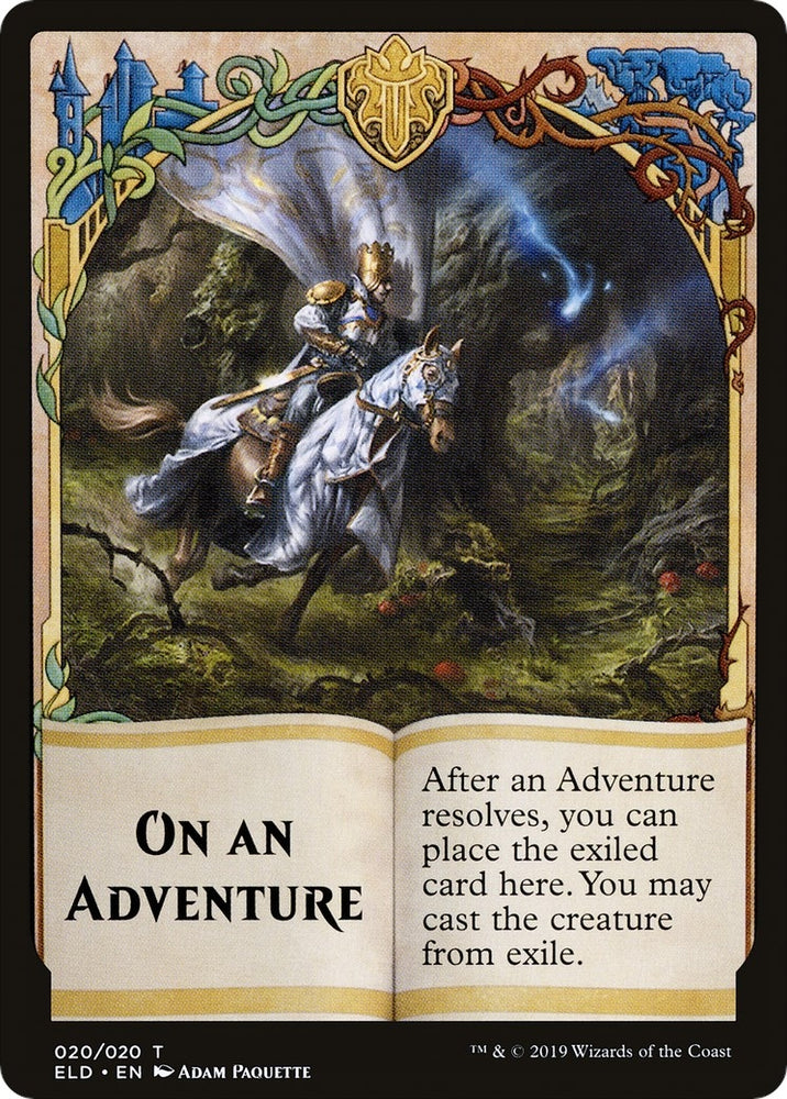 Image for Emblem - On An Adventure // Spirit Double-Sided Token (Challenger 2020) (20 // 1) [Unique and Miscellaneous Promos]