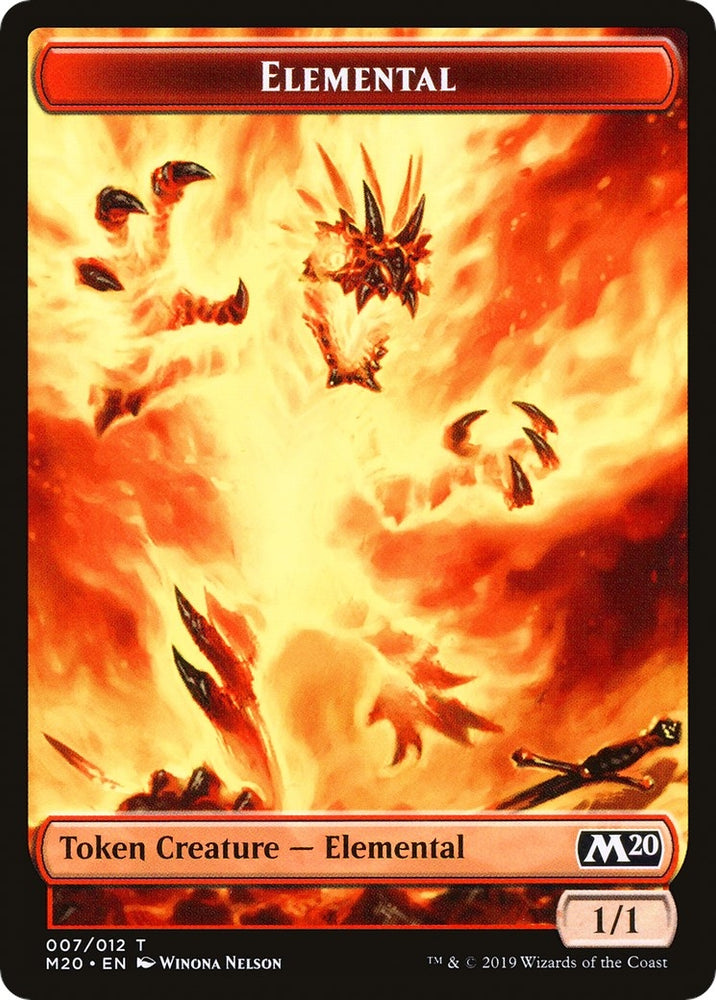 Image for Elemental // Satyr Double-Sided Token (Challenger 2020) (7 // 9) [Unique and Miscellaneous Promos]