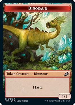 Image for Dinosaur // Human Soldier (005) Double-sided Token [Ikoria: Lair of Behemoths]