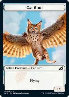 Image for Cat Bird // Human Soldier (003) Double-sided Token [Ikoria: Lair of Behemoths]