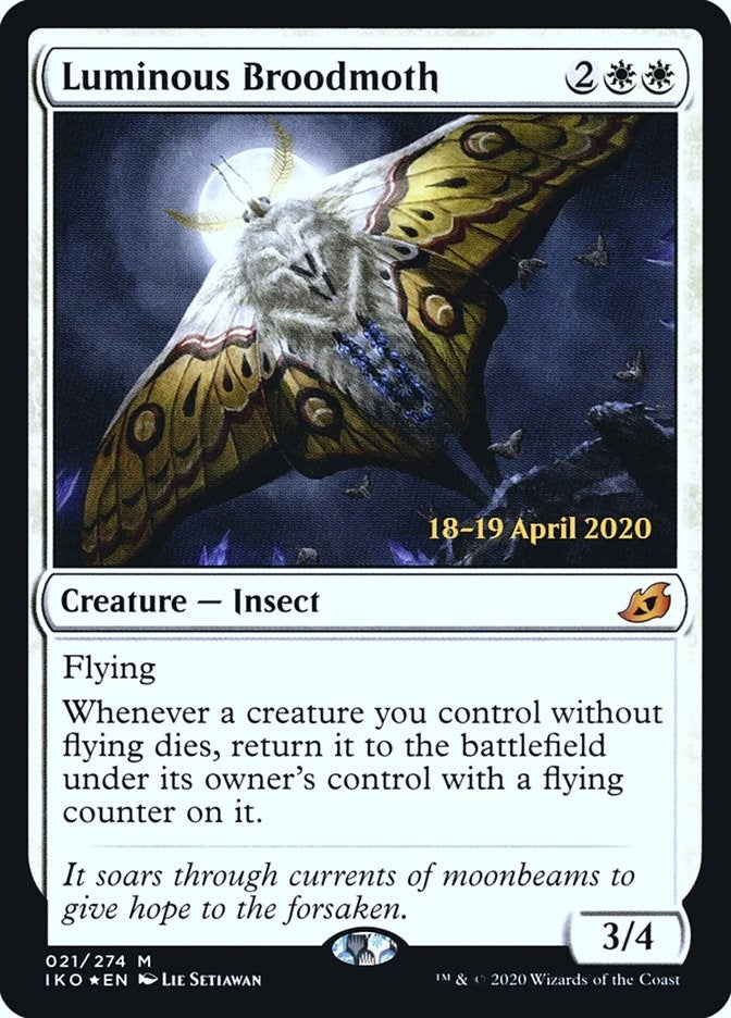 Image for Luminous Broodmoth (21) [Prerelease Cards]
