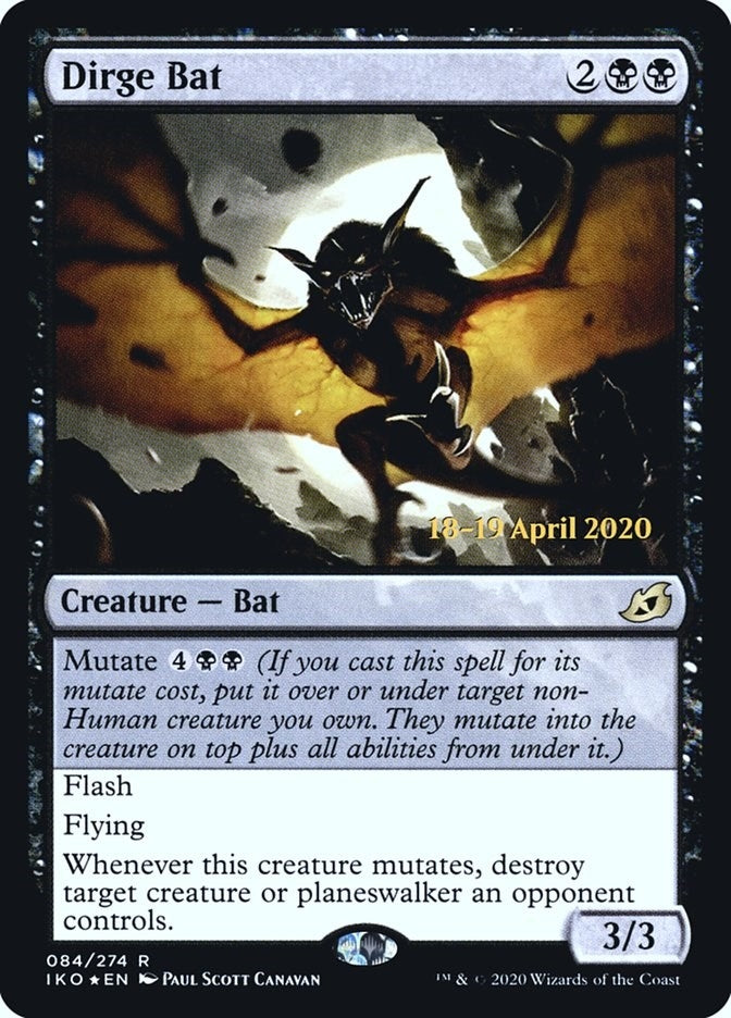 Image for Dirge Bat (84) [Prerelease Cards]