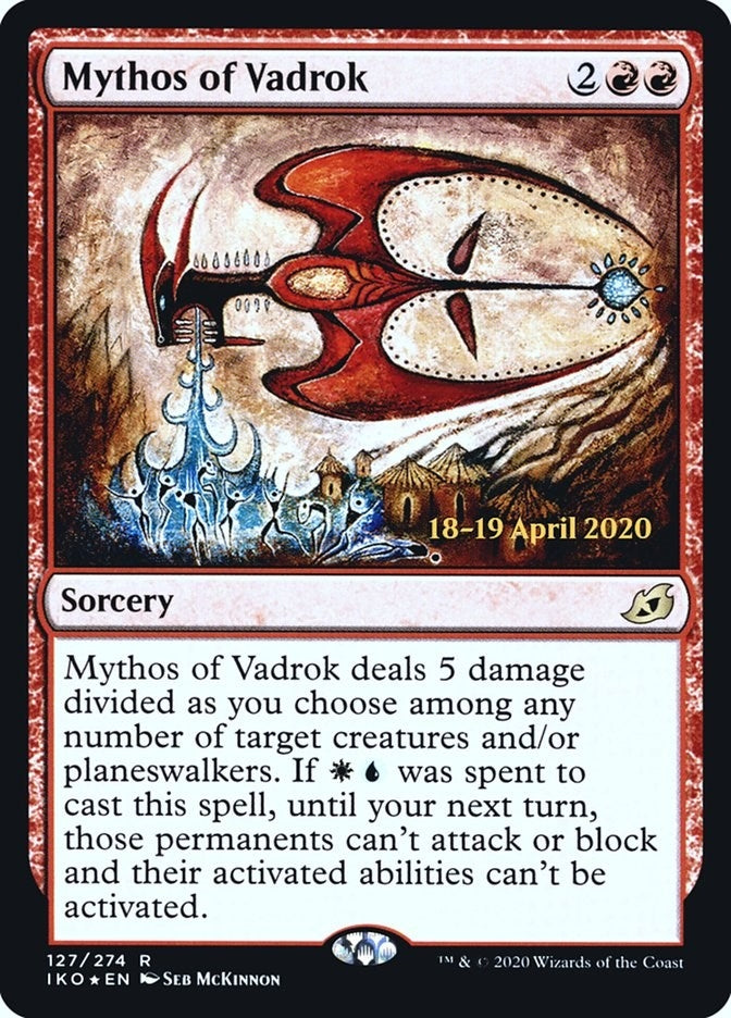 Image for Mythos of Vadrok (127) [Prerelease Cards]