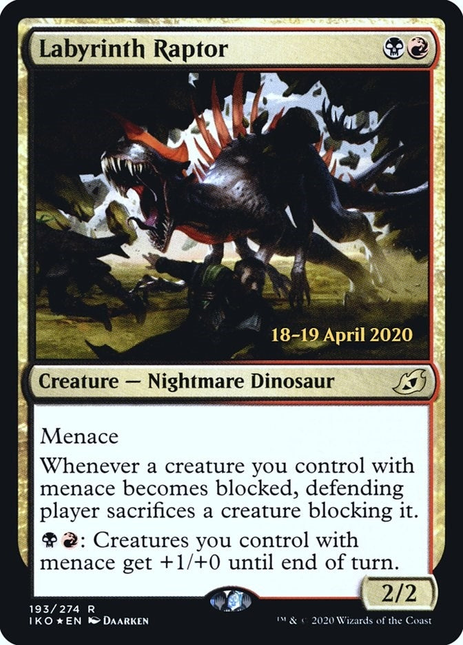 Image for Labyrinth Raptor (193) [Prerelease Cards]
