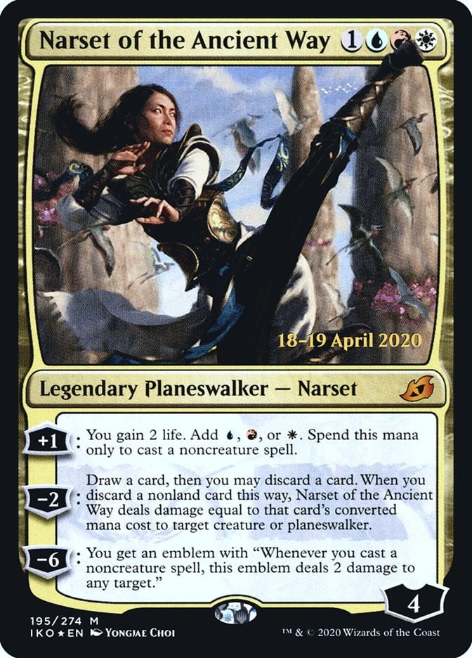 Image for Narset of the Ancient Way (195) [Prerelease Cards]