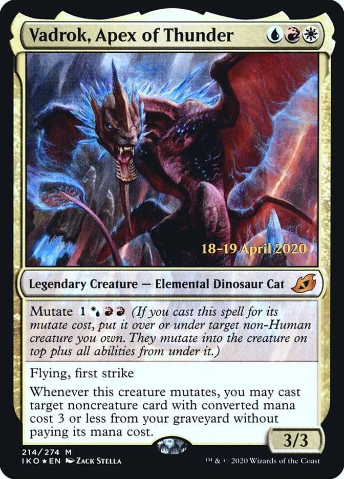 Image for Vadrok, Apex of Thunder (214) [Prerelease Cards]