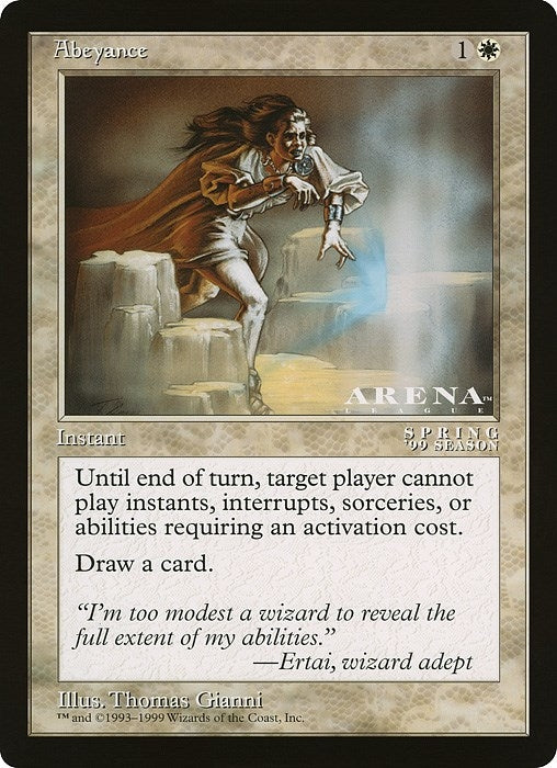 Image for Abeyance (Arena League) [Oversize Cards]